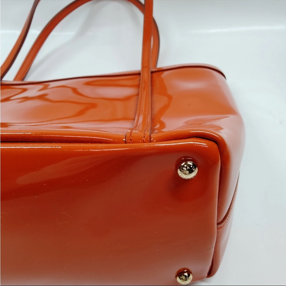 Dolce & Gabbana Orange Patent Leather Tote - Picture 6 of 9